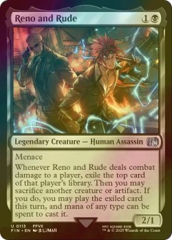 画像1: [FOIL] レノとルード/Reno and Rude 【英語版】 [FIN-黒U]