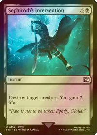 [FOIL] セフィロスの介入/Sephiroth's Intervention 【英語版】 [FIN-黒C]