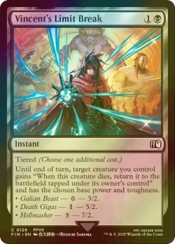 画像1: [FOIL] リミットブレイク：ヴィンセント/Vincent's Limit Break 【英語版】 [FIN-黒C]