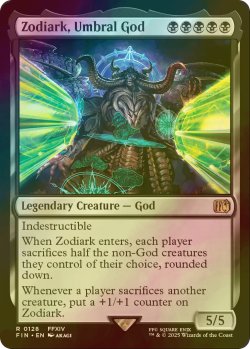 画像1: [FOIL] 戒律王、ゾディアーク/Zodiark, Umbral God 【英語版】 [FIN-黒R]
