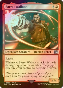 画像1: [FOIL] バレット・ウォーレス/Barret Wallace 【英語版】 [FIN-赤U]