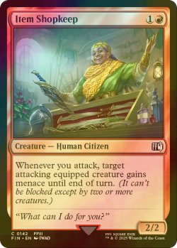画像1: [FOIL] アイテムショップの店主/Item Shopkeep 【英語版】 [FIN-赤C]