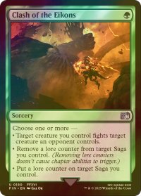 [FOIL] 召喚獣合戦/Clash of the Eikons 【英語版】 [FIN-緑U]