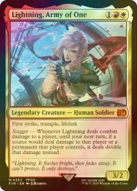 [FOIL] シーンドライブ、ライトニング/Lightning, Army of One 【英語版】 [FIN-金MR]
