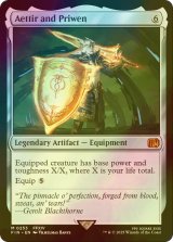 [FOIL] エーティル＆プリュウェン/Aettir and Priwen 【英語版】 [FIN-灰MR]