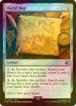画像1: [FOIL] ワールドマップ/World Map 【英語版】 [FIN-灰C]