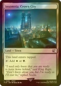 [FOIL] 王国の首都、インソムニア/Insomnia, Crown City 【英語版】 [FIN-土地C]
