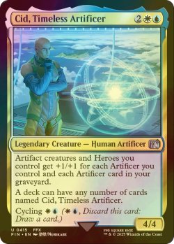 画像1: [FOIL] 独創的な革新者、シド/Cid, Timeless Artificer No.415 【英語版】 [FIN-金U]