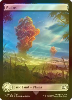 画像1: [FOIL] 平地/Plains No.294 (全面アート版) 【英語版】 [FIN-土地C]