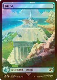 [FOIL] 島/Island No.299 (全面アート版) 【英語版】 [FIN-土地C]