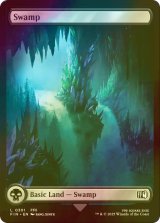 [FOIL] 沼/Swamp No.301 (全面アート版) 【英語版】 [FIN-土地C]