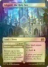 [FOIL] 山の都、イシュガルド/Ishgard, the Holy See (全面アート版) 【英語版】 [FIN-土地R]