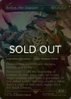 画像1: [FOIL] 簒奪者、アーデン/Ardyn, the Usurper No.315 (全面アート版) 【英語版】 [FIN-黒R]