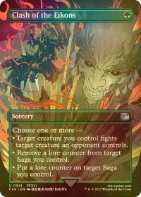 [FOIL] 召喚獣合戦/Clash of the Eikons (全面アート版) 【英語版】 [FIN-緑U]