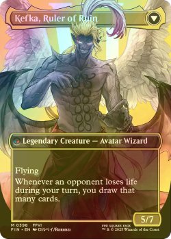 画像2: [FOIL] 人造魔導士、ケフカ/Kefka, Court Mage No.398 (全面アート版) 【英語版】 [FIN-金MR]
