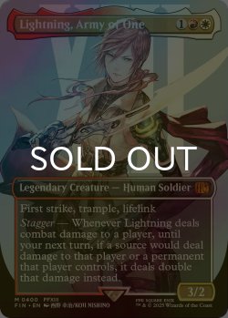 画像1: [FOIL] シーンドライブ、ライトニング/Lightning, Army of One No.400 (全面アート版) 【英語版】 [FIN-金MR]
