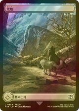 [FOIL] 荒地/Wastes (全面アート版) 【日本語版】 [FIN-土地C]