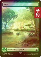 [FOIL] 森/Forest No.308 (全面アート版) 【英語版】 [FIN-土地C] (予約S)