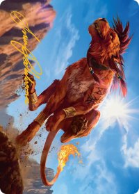 誇り高き戦士、レッドXIII/Red XIII, Proud Warrior No.030 (箔押し版) 【英語版】 [FIN-アート]