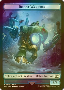 画像1: [FOIL] ロボット・戦士/Robot Warrior & 英雄/Hero No.007 【英語版】 [FIN-トークン]