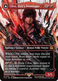 イフリートのドミナント、クライヴ/Clive, Ifrit's Dominant No.318 (全面アート版) 【英語版】 [FIN-赤MR]