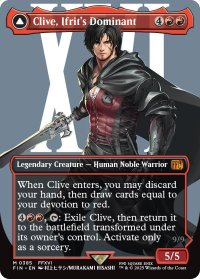 イフリートのドミナント、クライヴ/Clive, Ifrit's Dominant No.385 (全面アート版) 【英語版】 [FIN-赤MR]