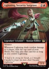刃向かう者、ライトニング/Lightning, Security Sergeant (拡張アート版) 【英語版】 [FIN-赤R]