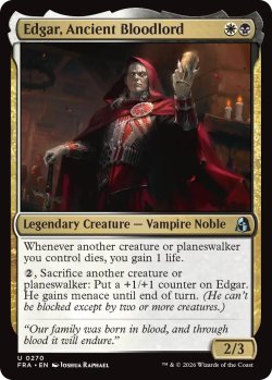 画像1: 古の血王、エドガー/Edgar, Ancient Bloodlord 【英語版】 [FRA-金U]