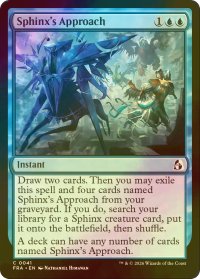 [FOIL] スフィンクスの接近/Sphinx's Approach 【英語版】 [FRA-青C]