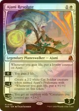 [FOIL] 意志堅固なるアジャニ/Ajani Resolute (海外産ブースター版) 【英語版】 [FRA-白MR]