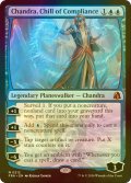 [FOIL] 遵守の冷気、チャンドラ/Chandra, Chill of Compliance (海外産ブースター版) 【英語版】 [FRA-青MR]