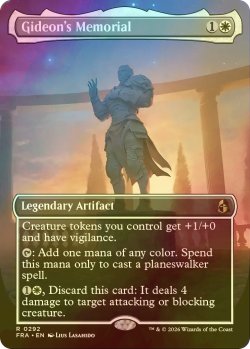 画像1: [FOIL] ギデオンの記念碑/Gideon's Memorial (全面アート・海外産ブースター版) 【英語版】 [FRA-白R]