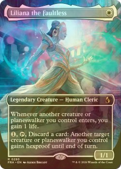 画像1: [FOIL] 過ち無き者、リリアナ/Liliana the Faultless (全面アート・海外産ブースター版) 【英語版】 [FRA-白R]
