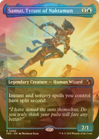 [FOIL] ナクタムンの専制君主、サムト/Samut, Tyrant of Naktamun (全面アート・海外産ブースター版) 【英語版】 [FRA-青R]