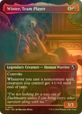 [FOIL] チームプレイヤー、ウィンター/Winter, Team Player (全面アート版) 【英語版】 [FRA-赤U]