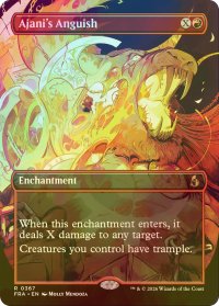[FOIL] アジャニの苦悶/Ajani's Anguish (全面アート・海外産ブースター版) 【英語版】 [FRA-赤R]
