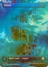 [FOIL] 島/Island No.387 (全面アート版) 【英語版】 [FRA-土地C]