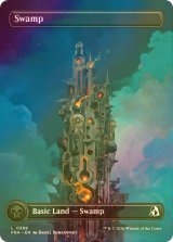 [FOIL] 沼/Swamp No.388 (全面アート版) 【英語版】 [FRA-土地C]