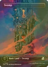 [FOIL] 沼/Swamp No.390 (全面アート版) 【英語版】 [FRA-土地C]