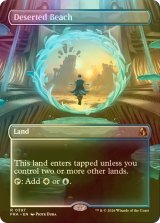 [FOIL] さびれた浜/Deserted Beach (全面アート・海外産ブースター版) 【英語版】 [FRA-土地R]