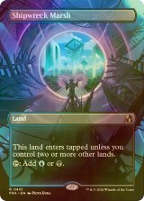 [FOIL] 難破船の湿地/Shipwreck Marsh (全面アート・海外産ブースター版) 【英語版】 [FRA-土地R]