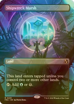 画像1: [FOIL] 難破船の湿地/Shipwreck Marsh (全面アート・海外産ブースター版) 【英語版】 [FRA-土地R]