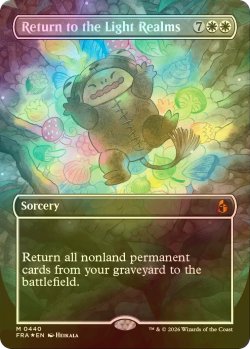 画像1: [FOIL] 光の領域への帰還/Return to the Light Realms No.440 (全面アート版) 【英語版】 [FRA-白MR]