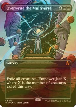 画像1: [FOIL] 多元宇宙の上書き/Overwrite the Multiverse (全面アート版) 【英語版】 [FRA-黒MR]
