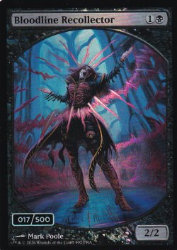 画像1: [FOIL] 血統想起者/Bloodline Recollector (全面アート版・シリアル017/500) 【英語版】 [FRA-黒MR]
