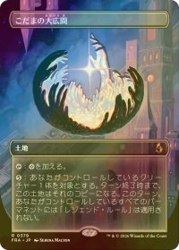 [FOIL] こだまの大広間/Hall of Echoes (全面アート・海外産ブースター版) 【日本語版】 [FRA-土地R]