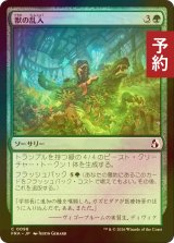 [FOIL] 獣の乱入/Bestial Incursion 【日本語版】 [FRA-緑C] (予約I)