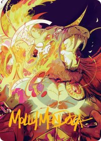 アジャニの苦悶/Ajani's Anguish No.048 (箔押し版) 【日本語版】 [FRA-アート]