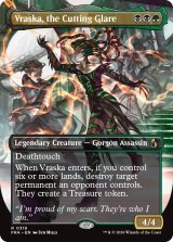 鋭き一瞥、ヴラスカ/Vraska, the Cutting Glare (全面アート版) 【英語版】 [FRA-金R]