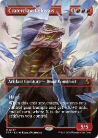 孔爪の巨像/Craterclaw Colossus (全面アート版) 【英語版】 [FRA-赤MR]